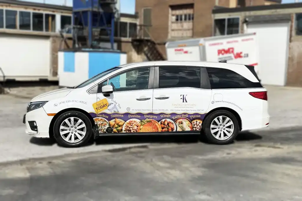Honda Odyssey Partial Wrap side profile in Etobicoke