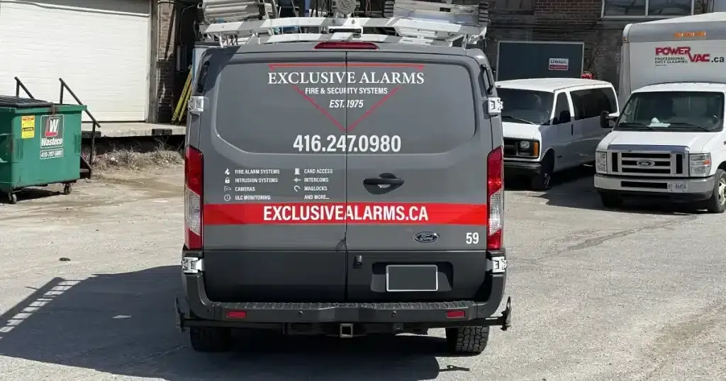 Ford Transit - Partial Van Wrap by Branding Centres - After - Back View Ford Transit - Partial Van Wrap by Branding Centres - After - Back View