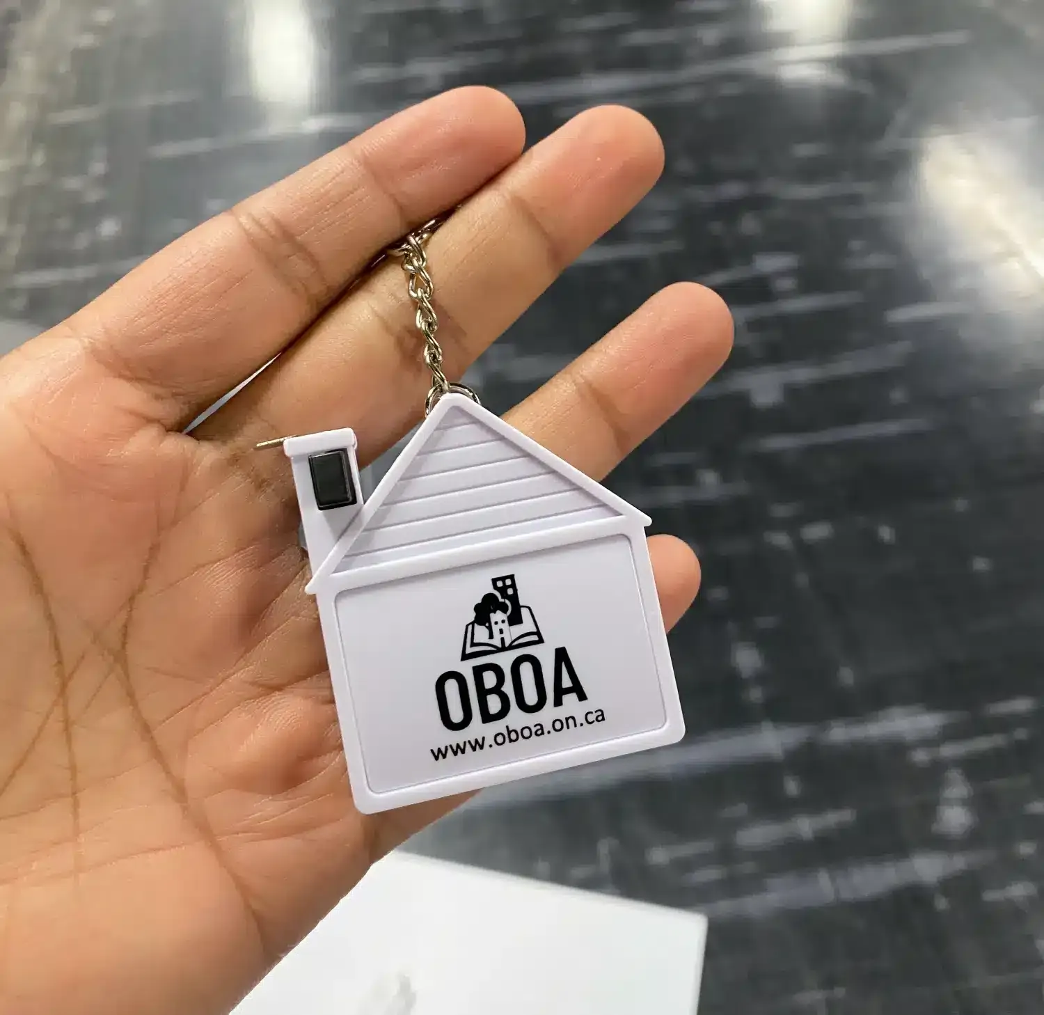 OBOA Custom Keychains with Measuring Tapes - Promotional Product