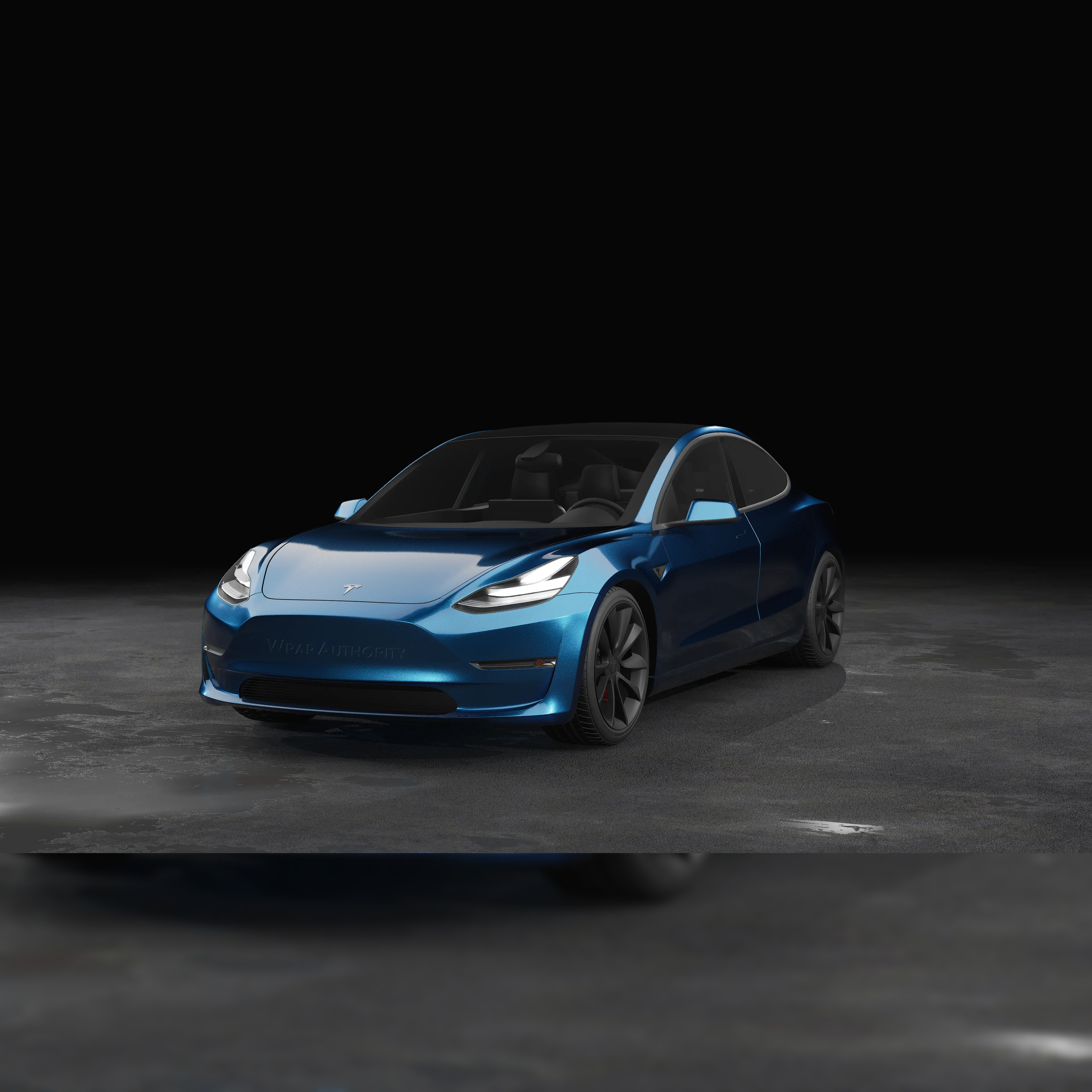 AVERY DENNISON SW900 SUPREME GLOSS BLUE DIAMOND VINYL WRAP | 676-D