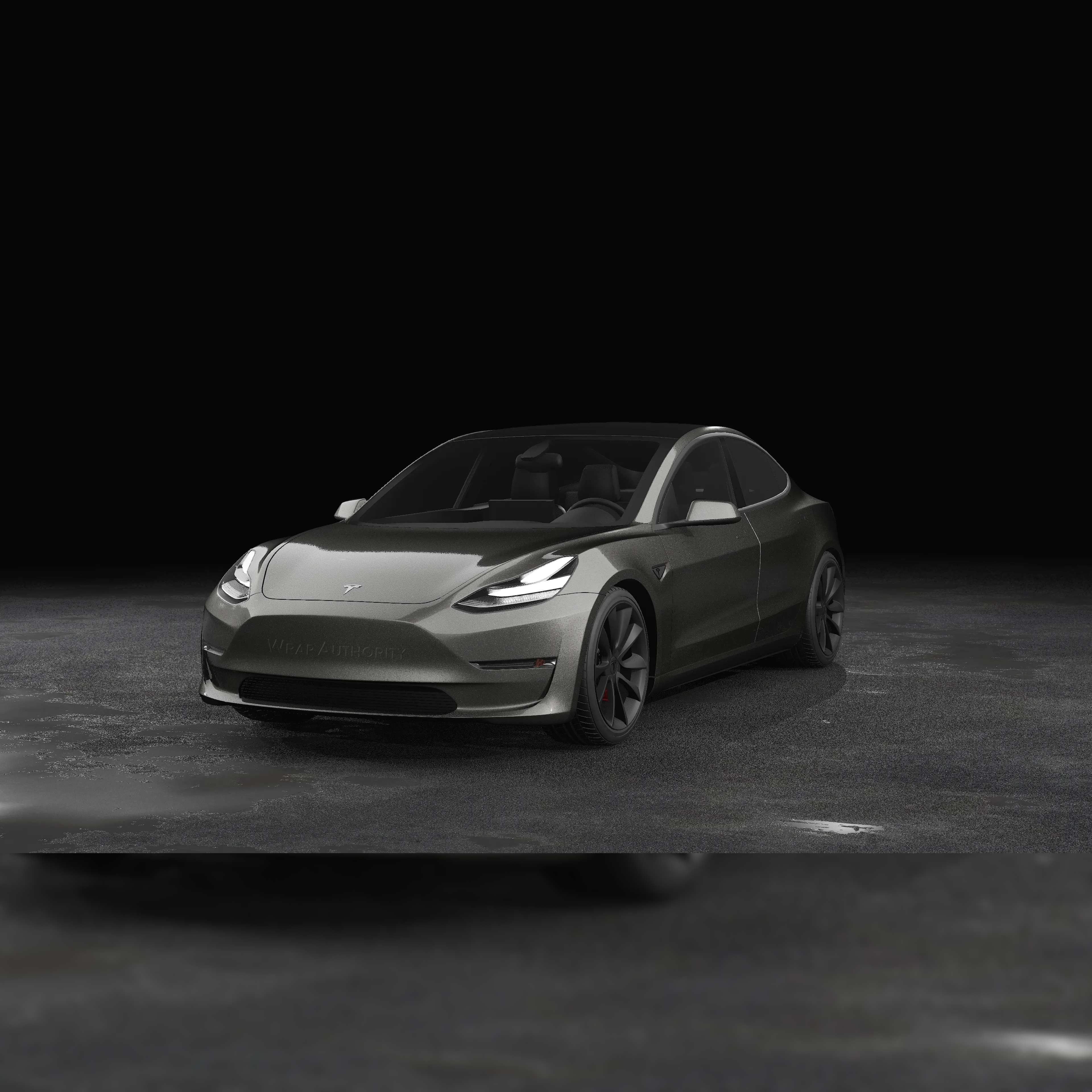 AVERY DENNISON SW900 SUPREME GLOSS GRAY METALLIC VINYL WRAP | 807-M