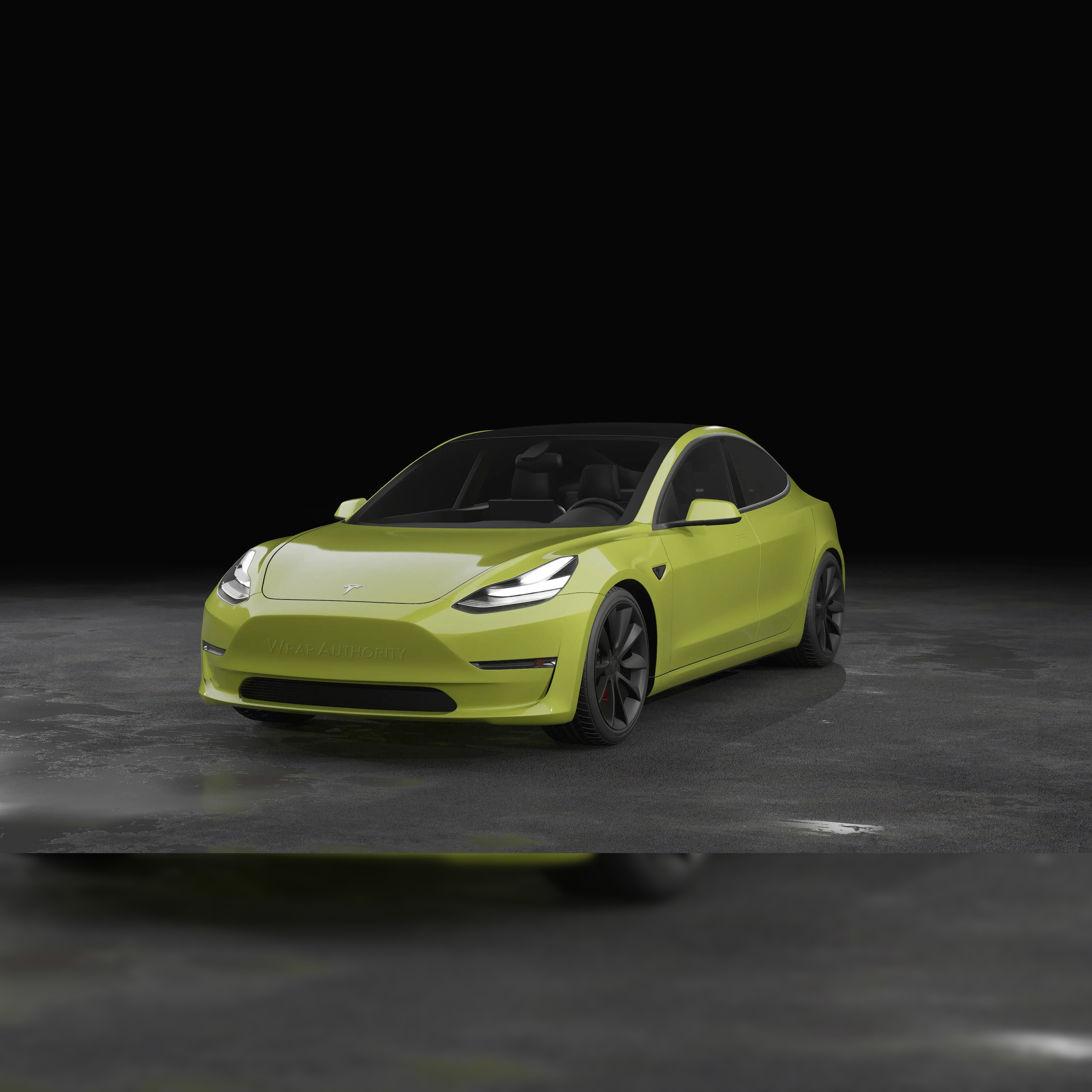 AVERY DENNISON SW900 SUPREME GLOSS LIME GREEN VINYL WRAP | 731-O