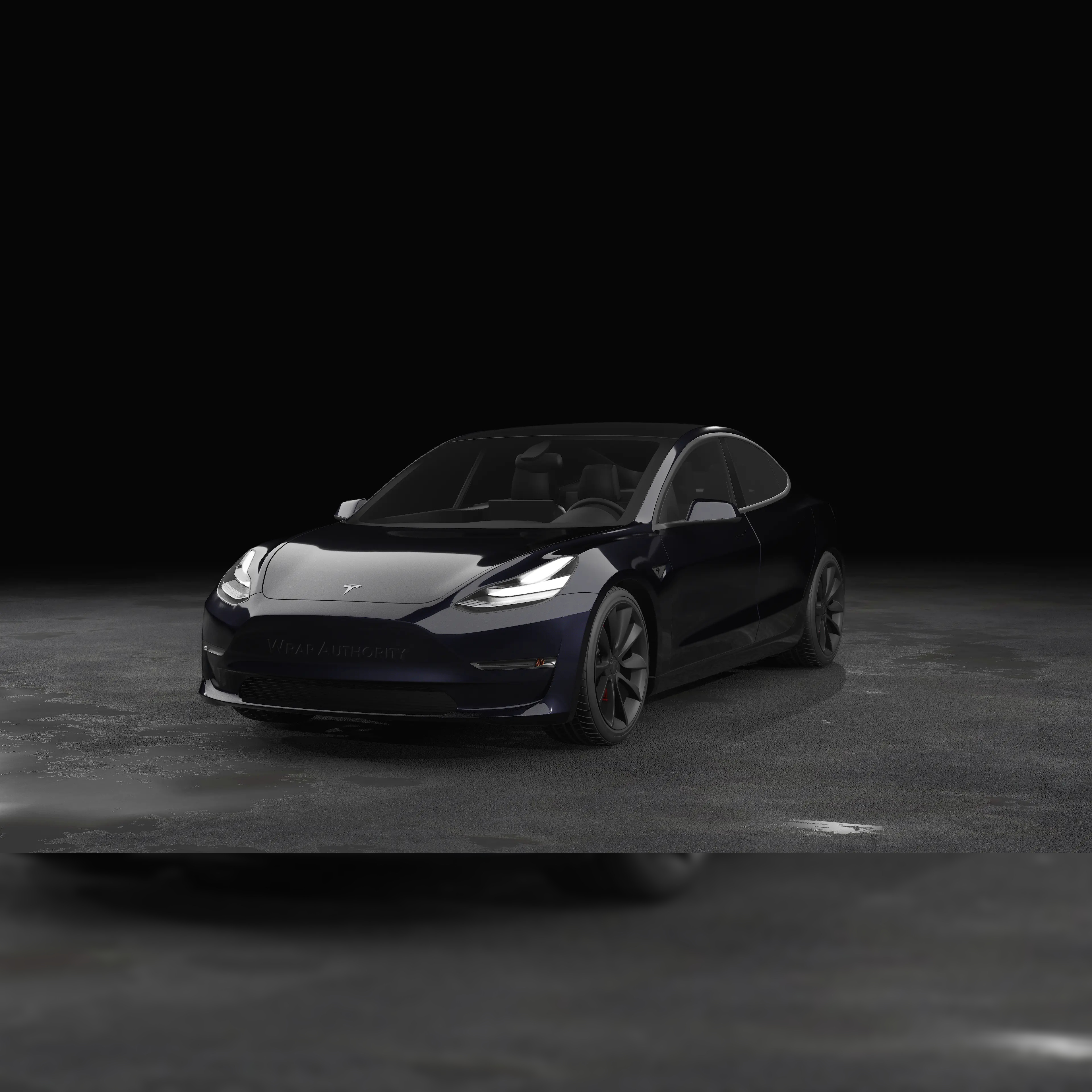 AVERY DENNISON SW900 SUPREME GLOSS METALLIC MYSTERY BLACK VINYL WRAP | 184-M