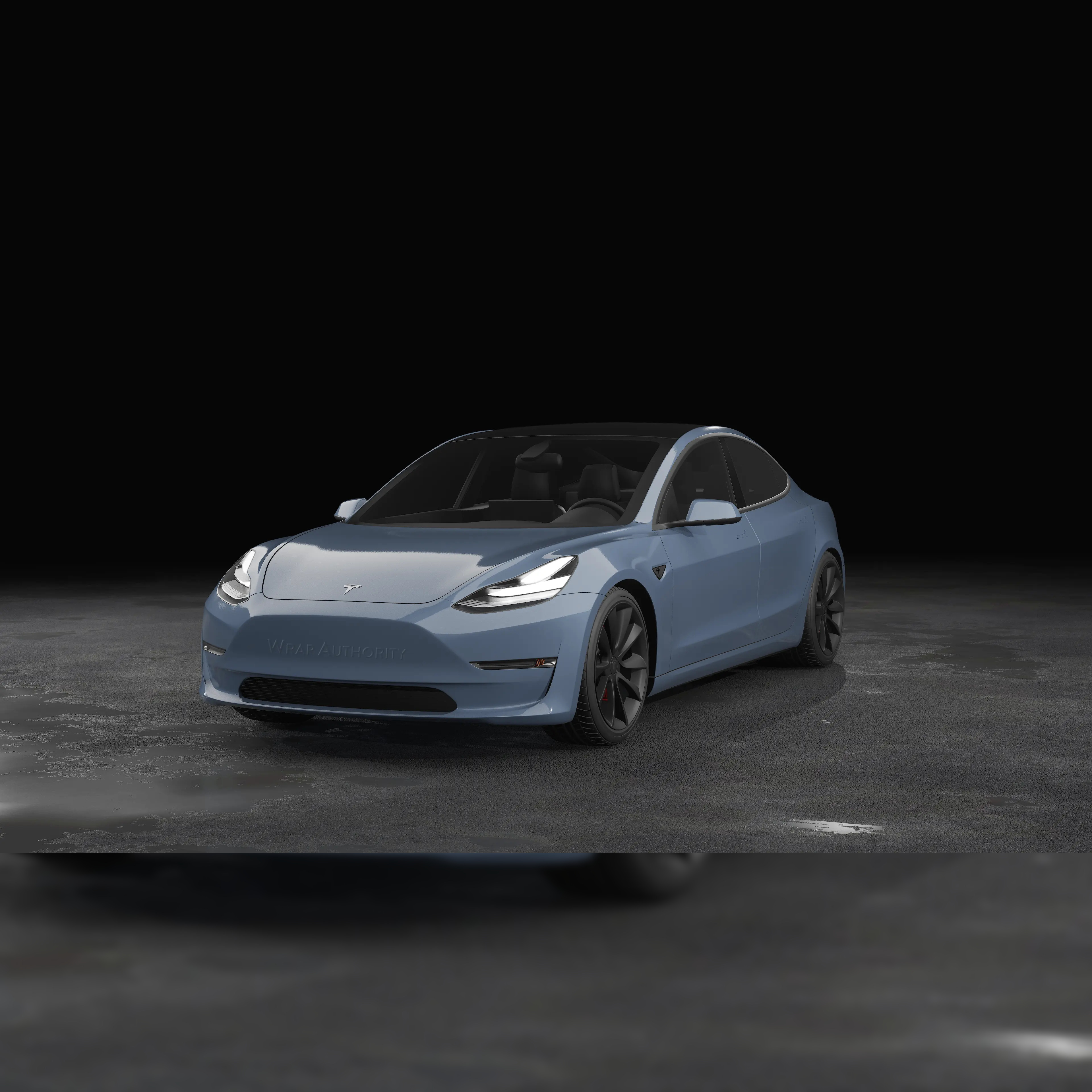 AVERY DENNISON SW900 SUPREME GLOSS SMOKY BLUE VINYL WRAP | 612-O