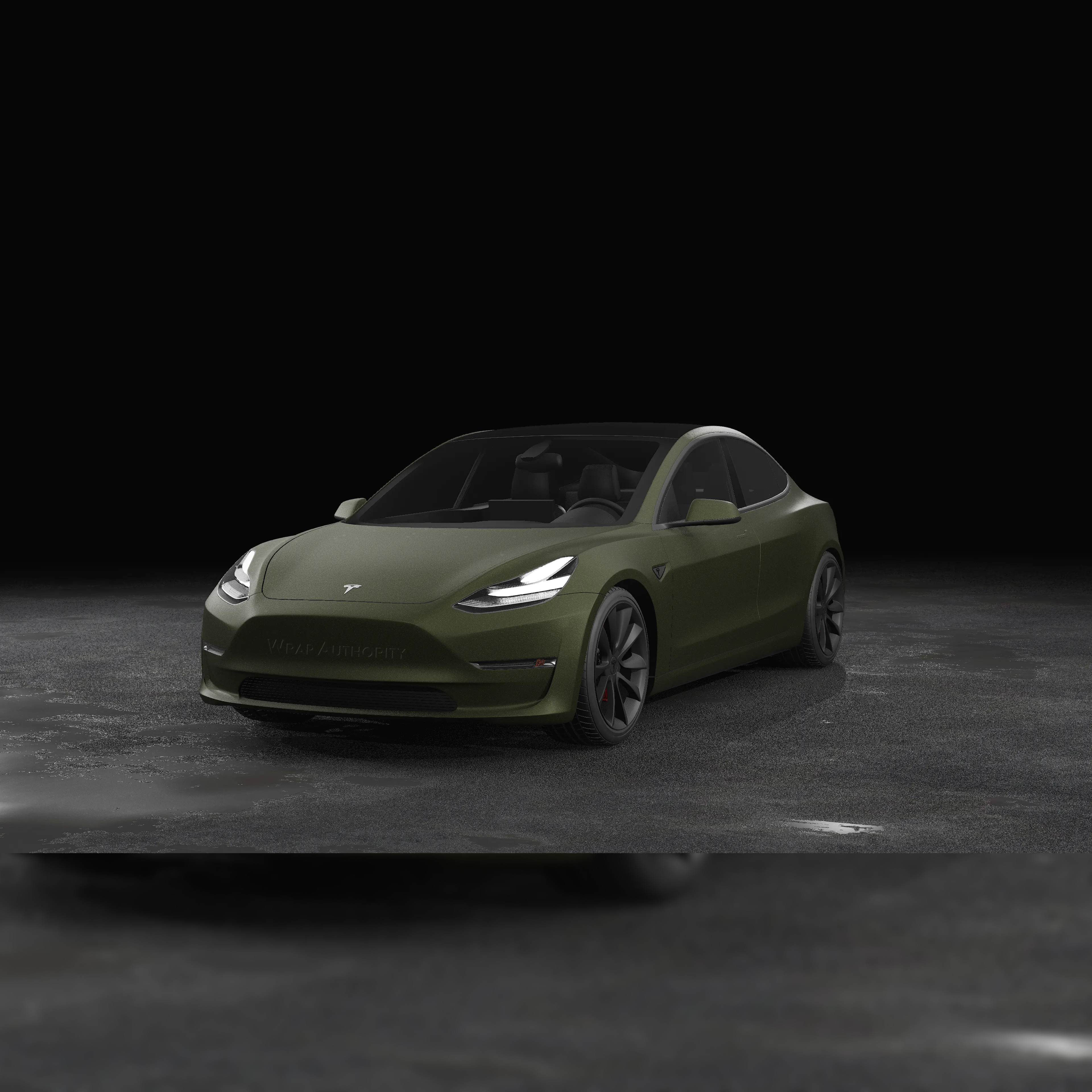 AVERY DENNISON SW900 SUPREME MATTE MOSS GREEN METALLIC VINYL WRAP | 737-S