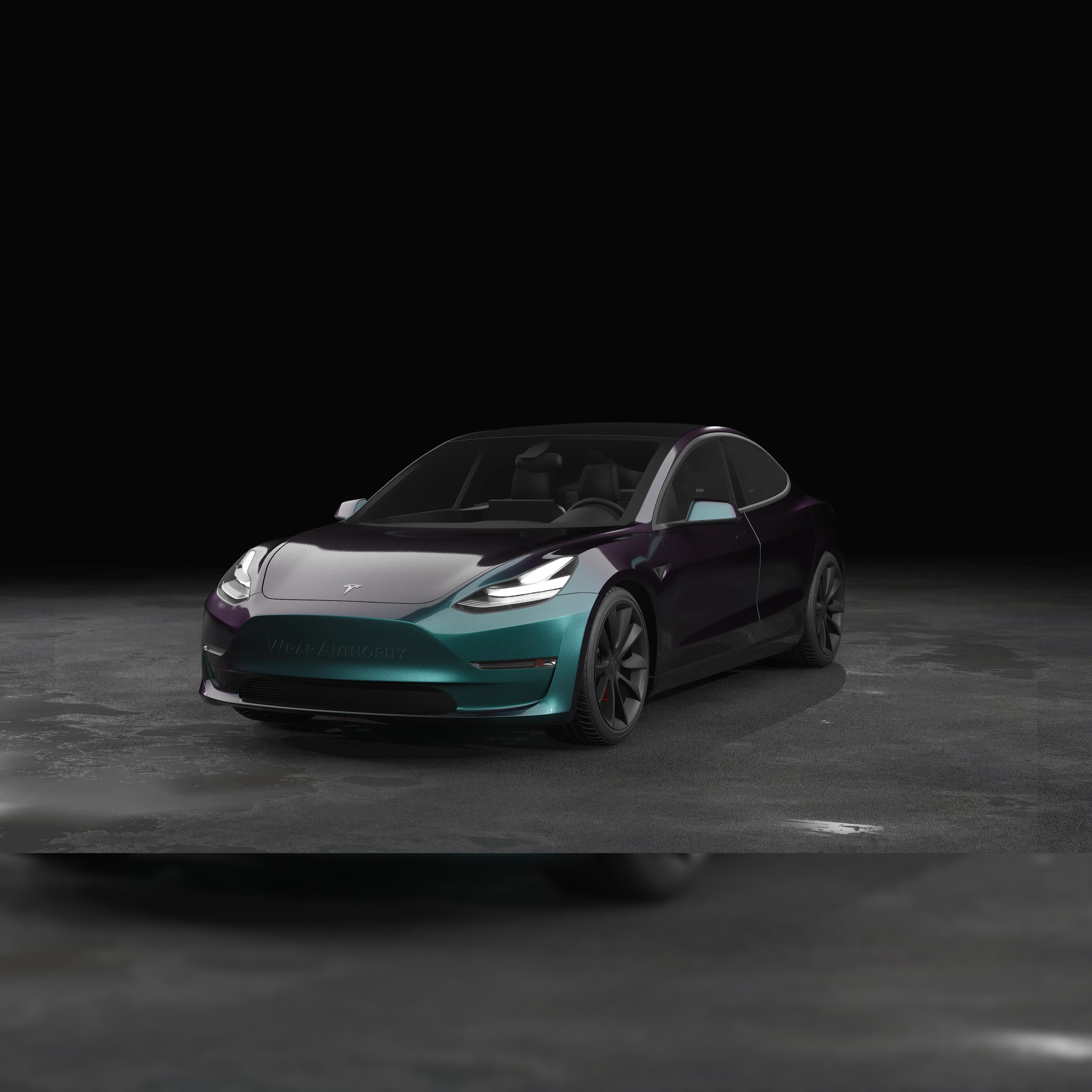 Avery Gloss Rushing Riptide Cyan-Purple SW900-674-S