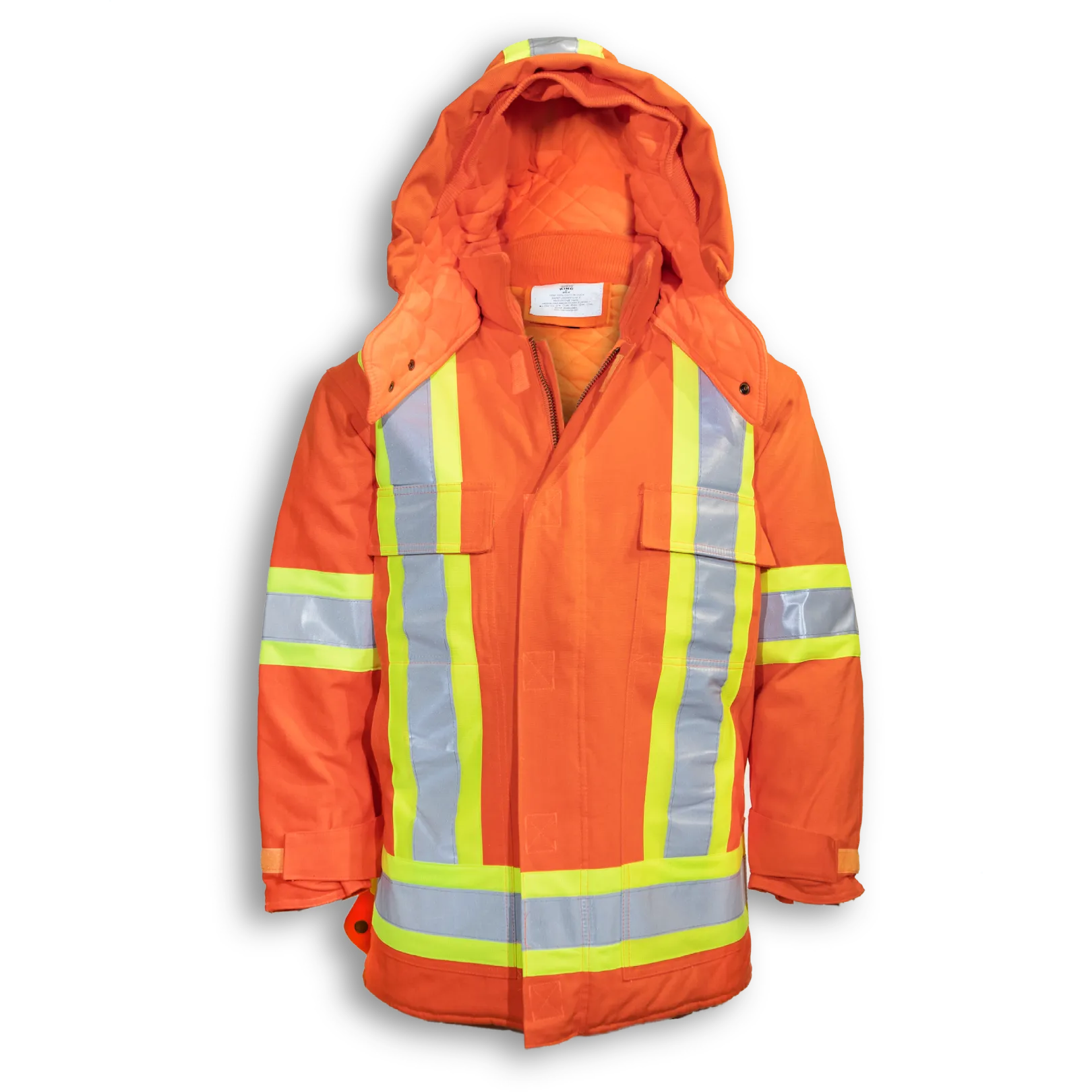 100% Cotton Duck Safety Jacket With Quilt Lining