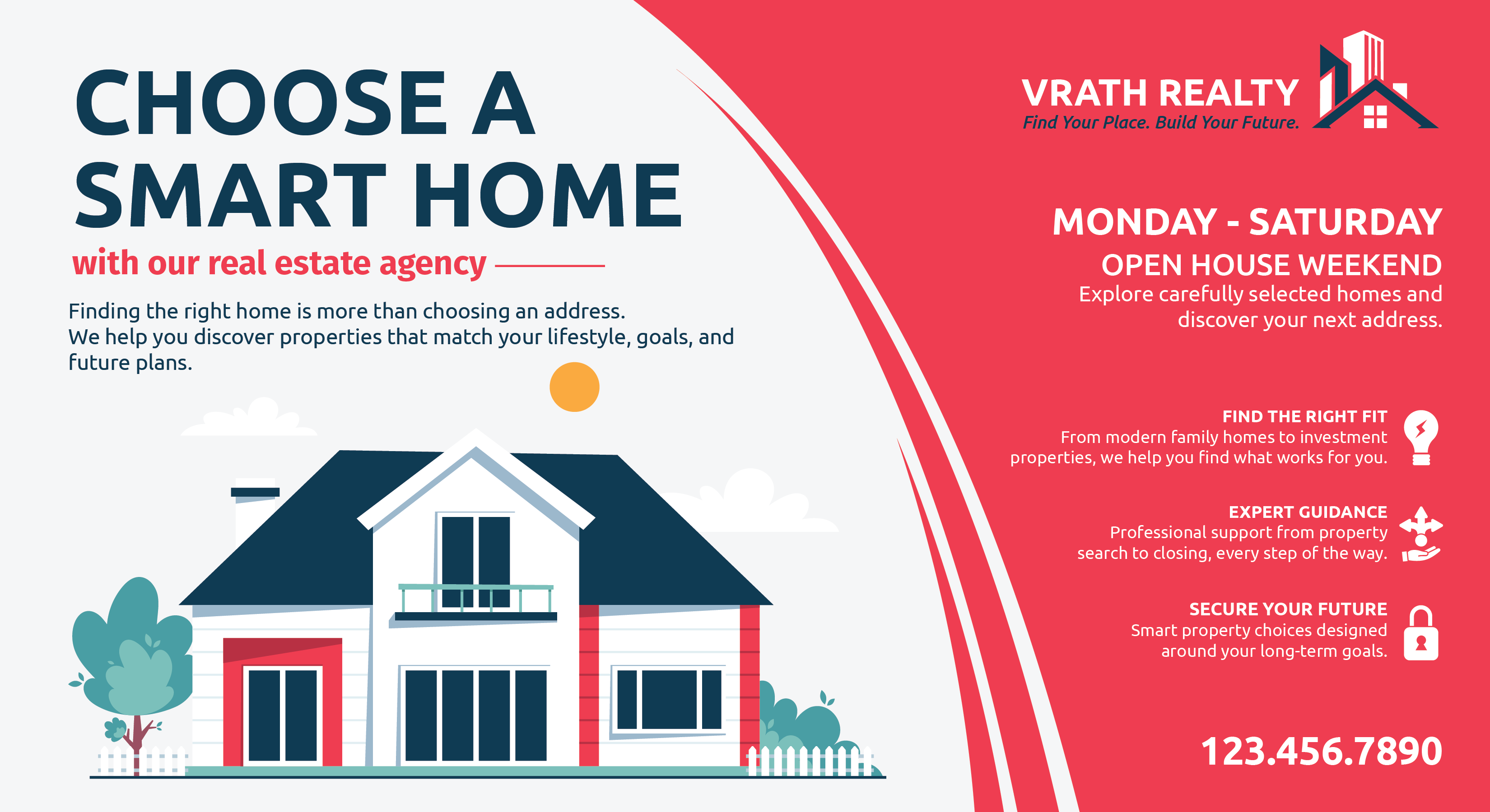 Realtor direct mail postcard – Choose a Smart Home