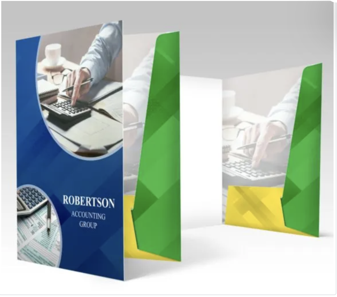 Glue-Less 9x12 Presentation Folder