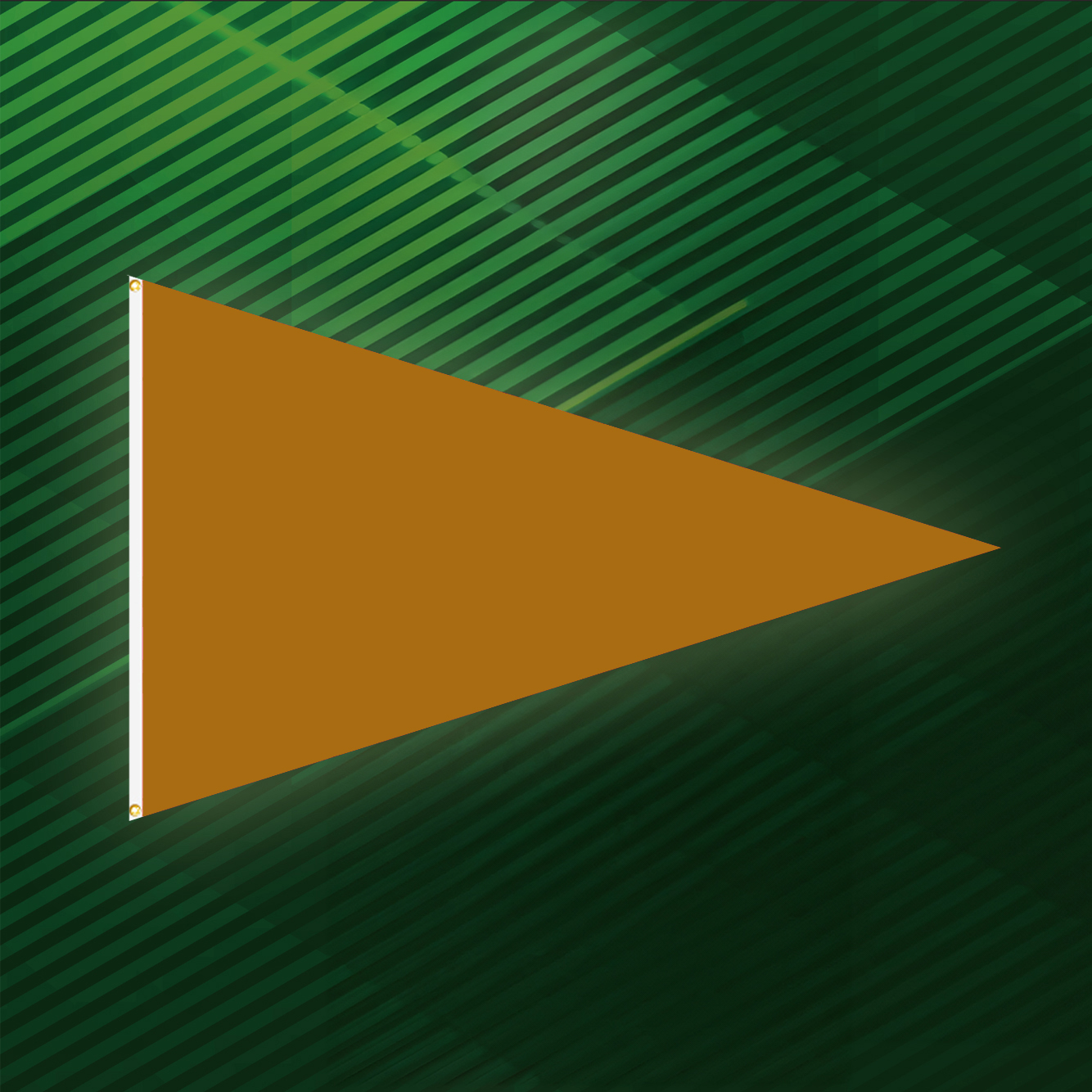 Gold Pennant Flag 4’ x 6’ 1