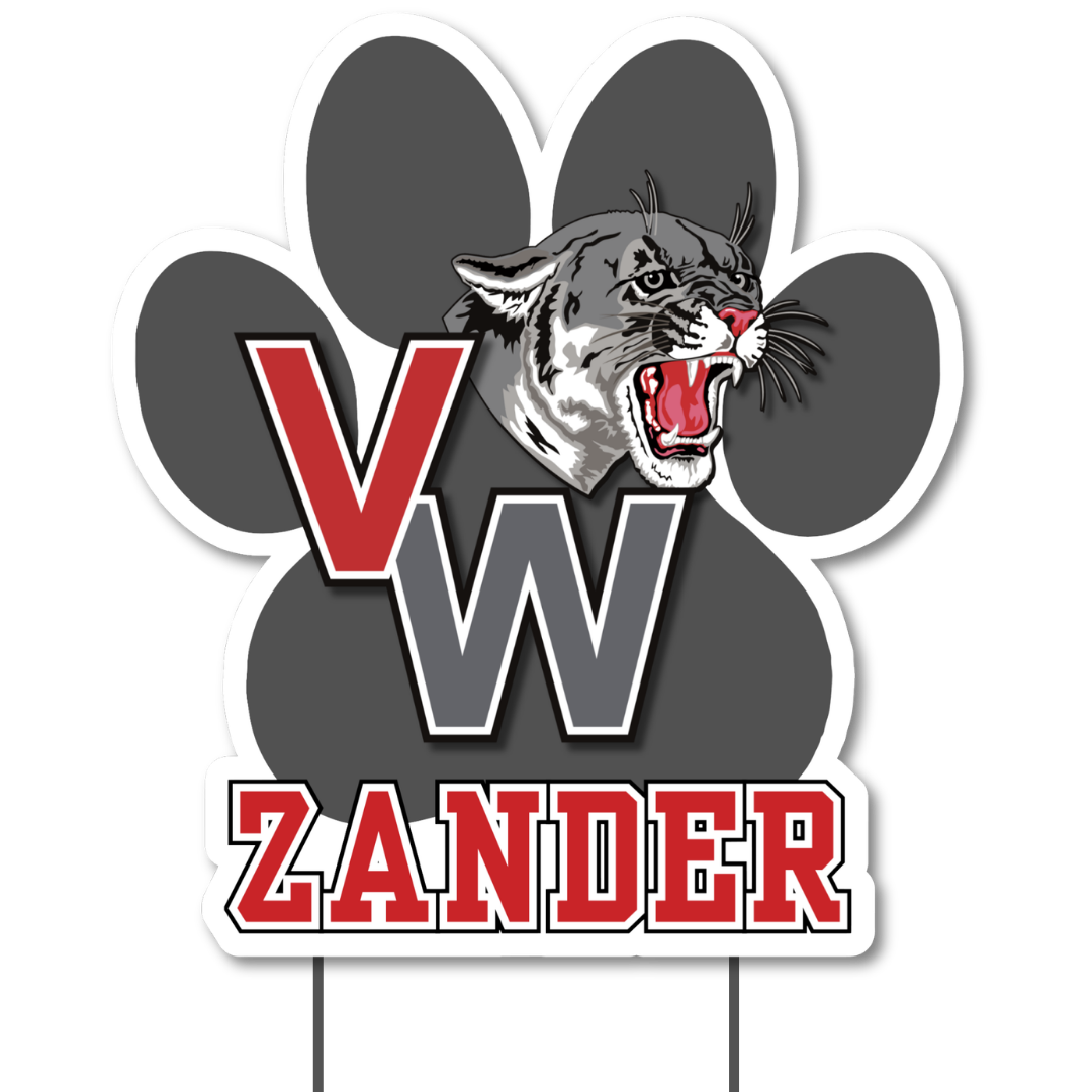Van Wert Shaped Yard Sign fundraiser