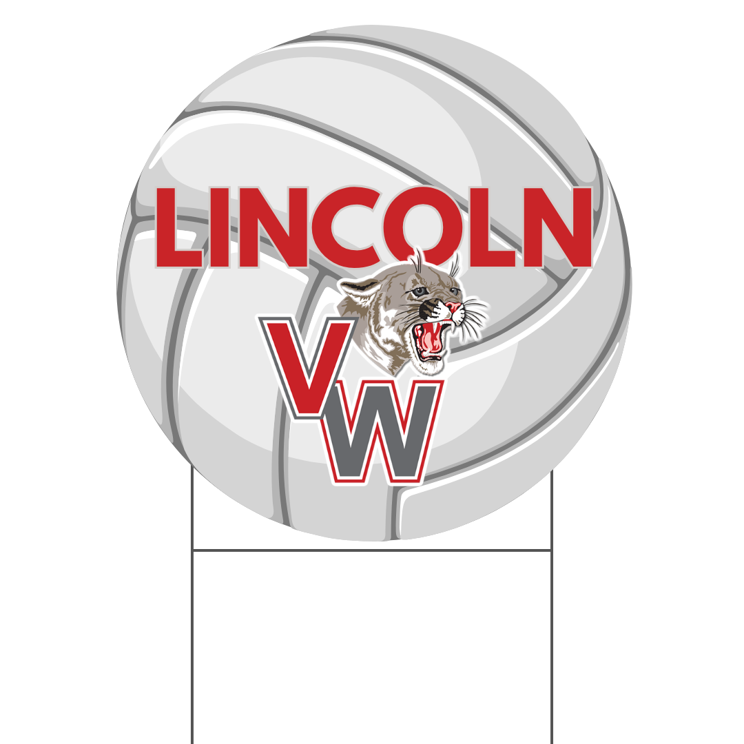 Volleyball Yard Sign