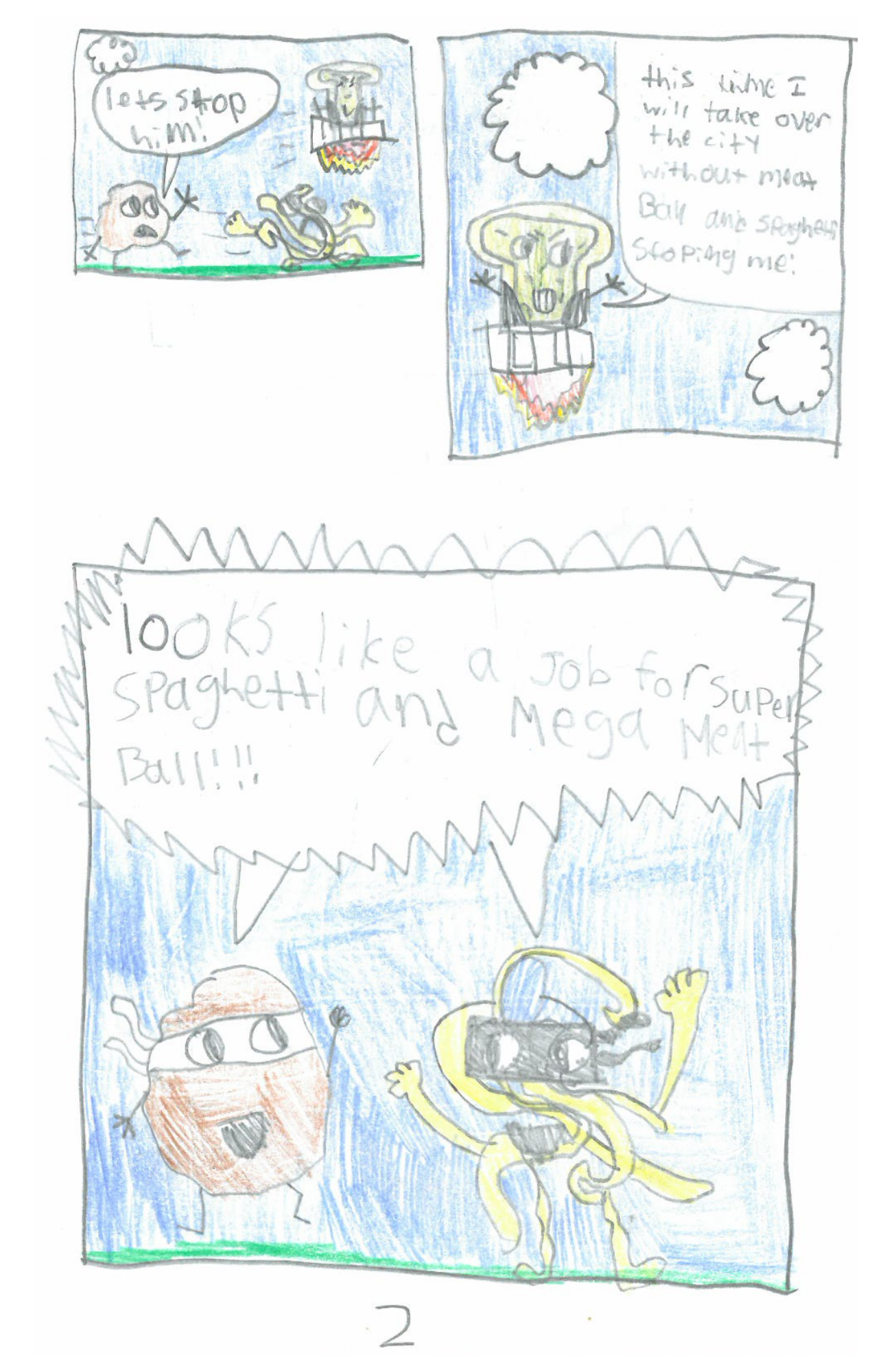 Super Spaghetti and Mega Meatball Comic Book - PRE ORDER 2