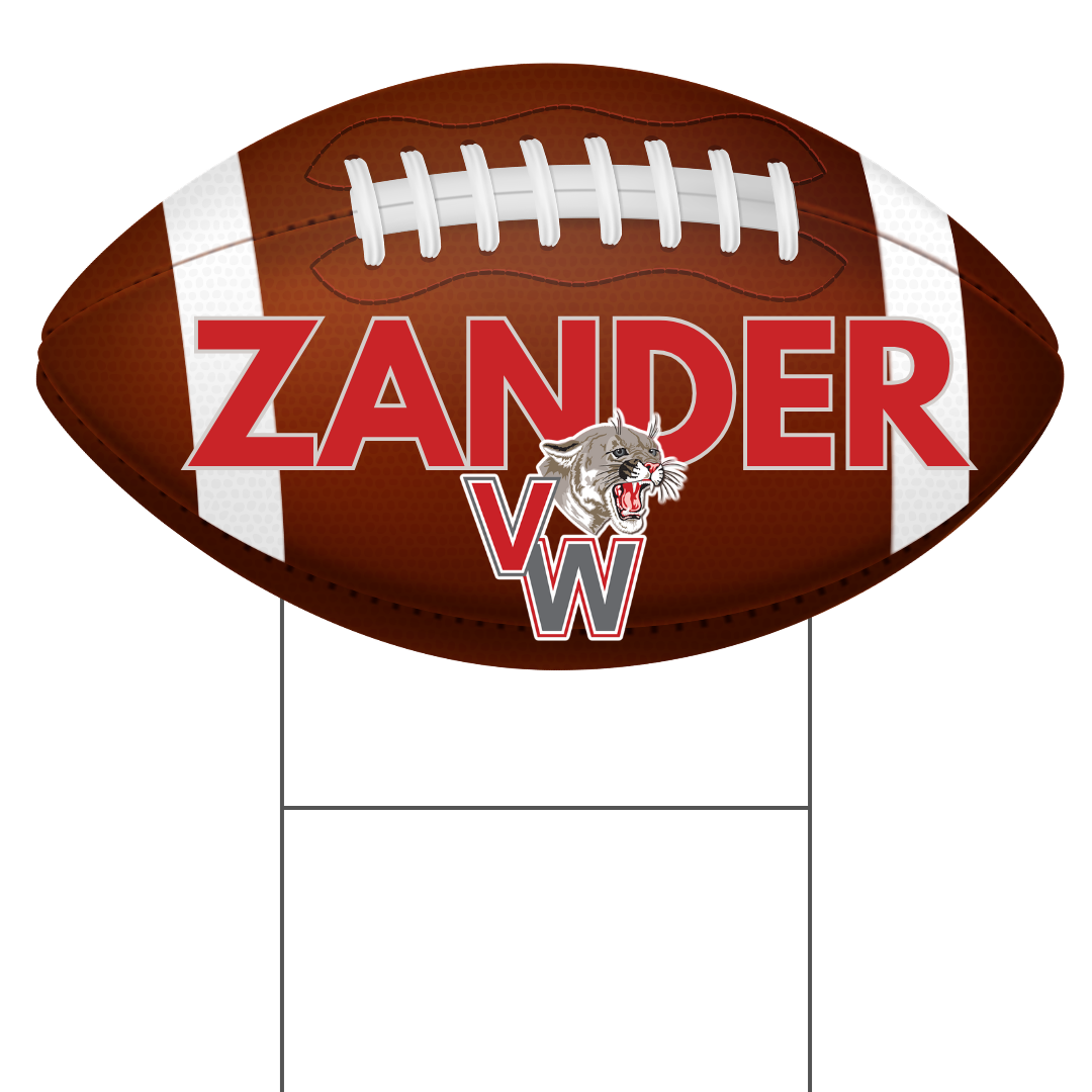 Football Yard Sign 1