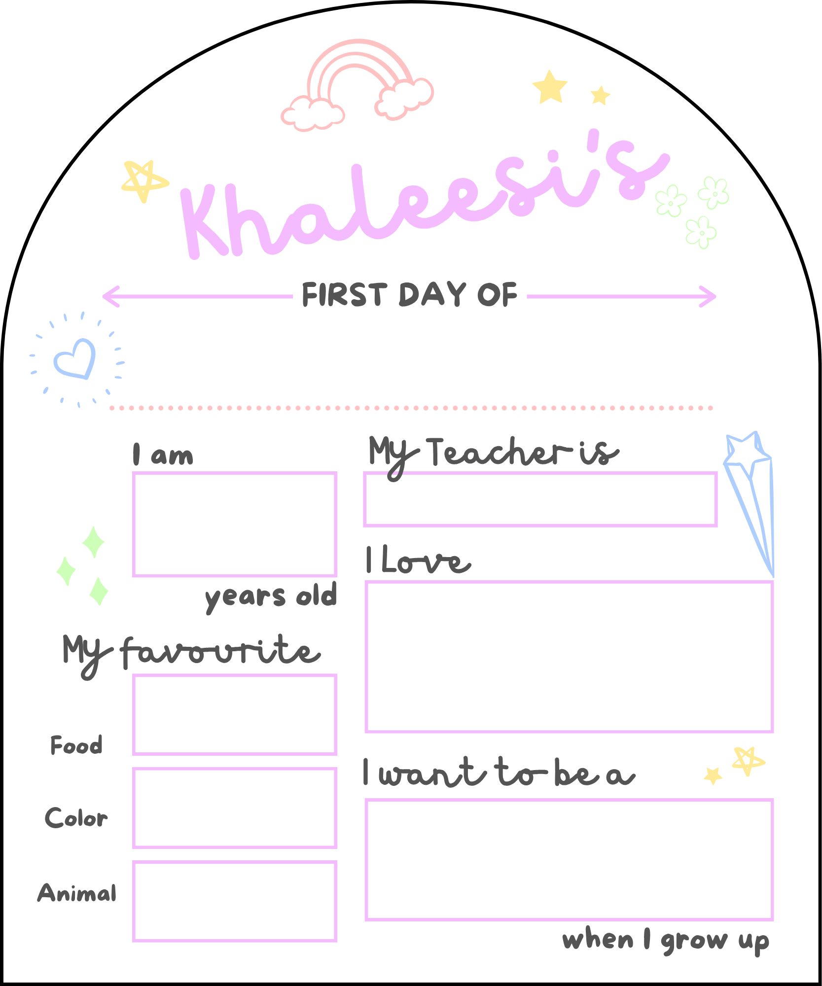 First Day Board Doodles 2