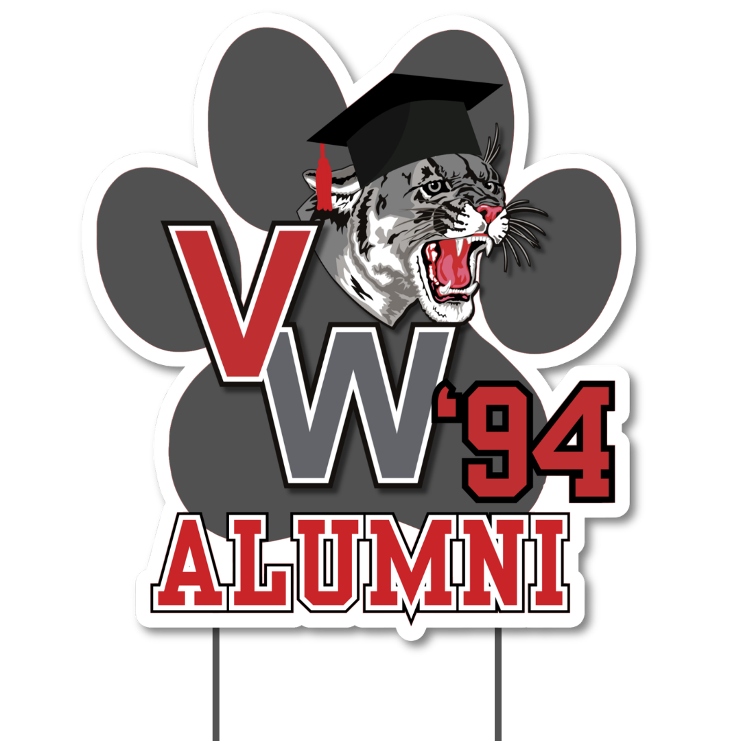 Van Wert Alumni/Senior Shaped Yard Sign fundraiser 3