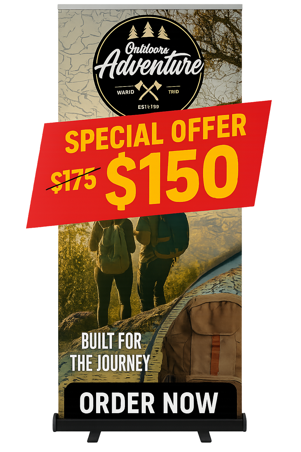 Standard Retractable Banner – $150 Promo! (Includes Free Design & Shipping)