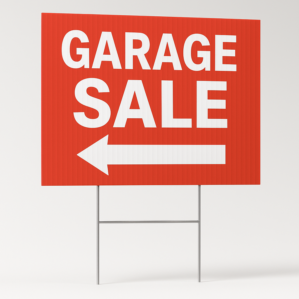 Yard Signs – Package of 100 (18×24 with H-Stakes) – $485 Promo! (Includes Free Shipping & Design) 2