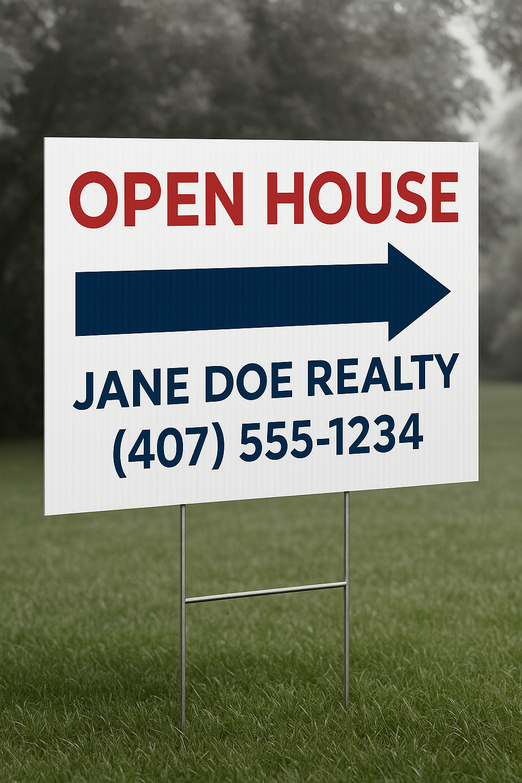 Yard Signs – Package of 100 (18×24 with H-Stakes) – $485 Promo! (Includes Free Shipping & Design) 3