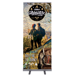 standard retractable banner 33in x 80in