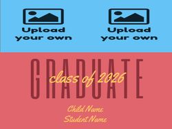 GRAD SIGN TEMPLATE 3 PHOTO
