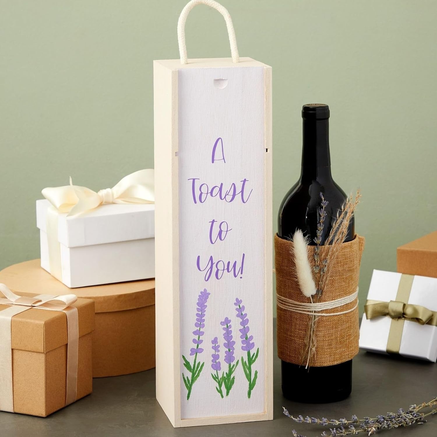 Personalized Wine Bottle Box