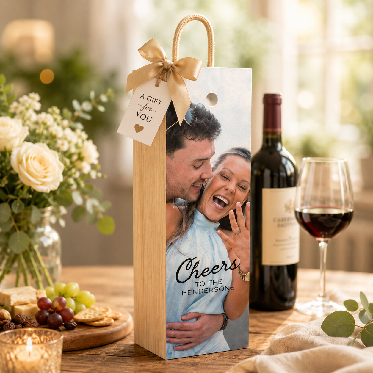 Personalized Wine Bottle Box