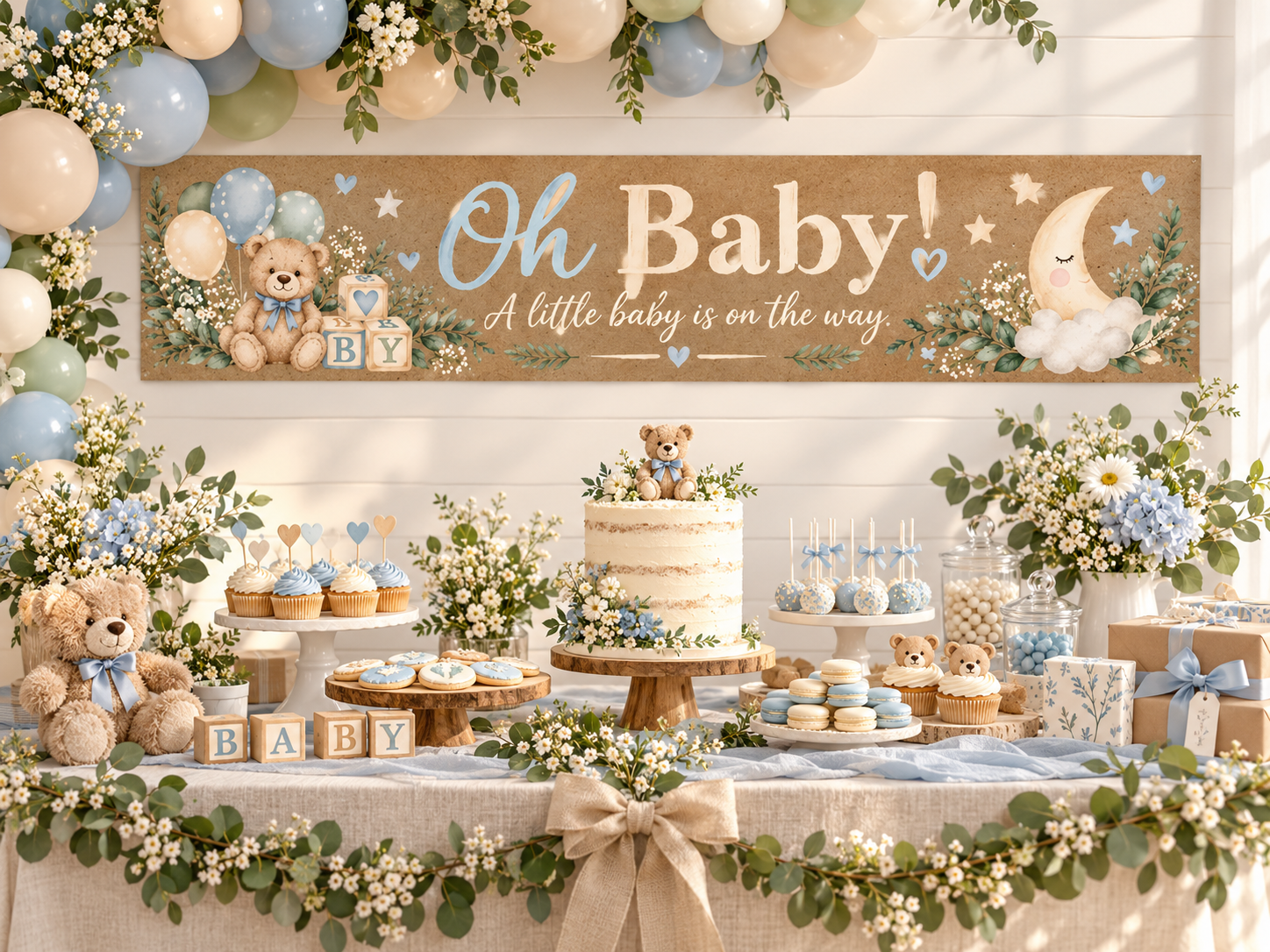 24x96 Baby Shower Banner