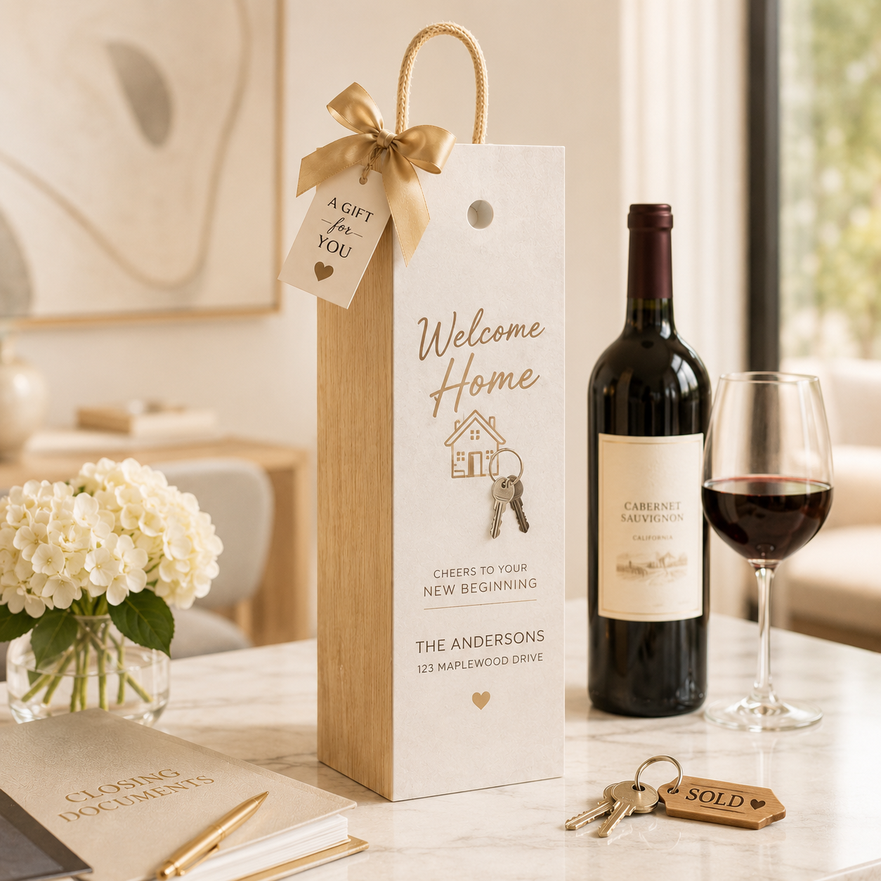 Personalized Wine Bottle Box 1