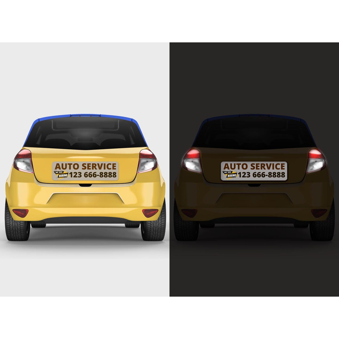 Car Door Reflective Magnets 3