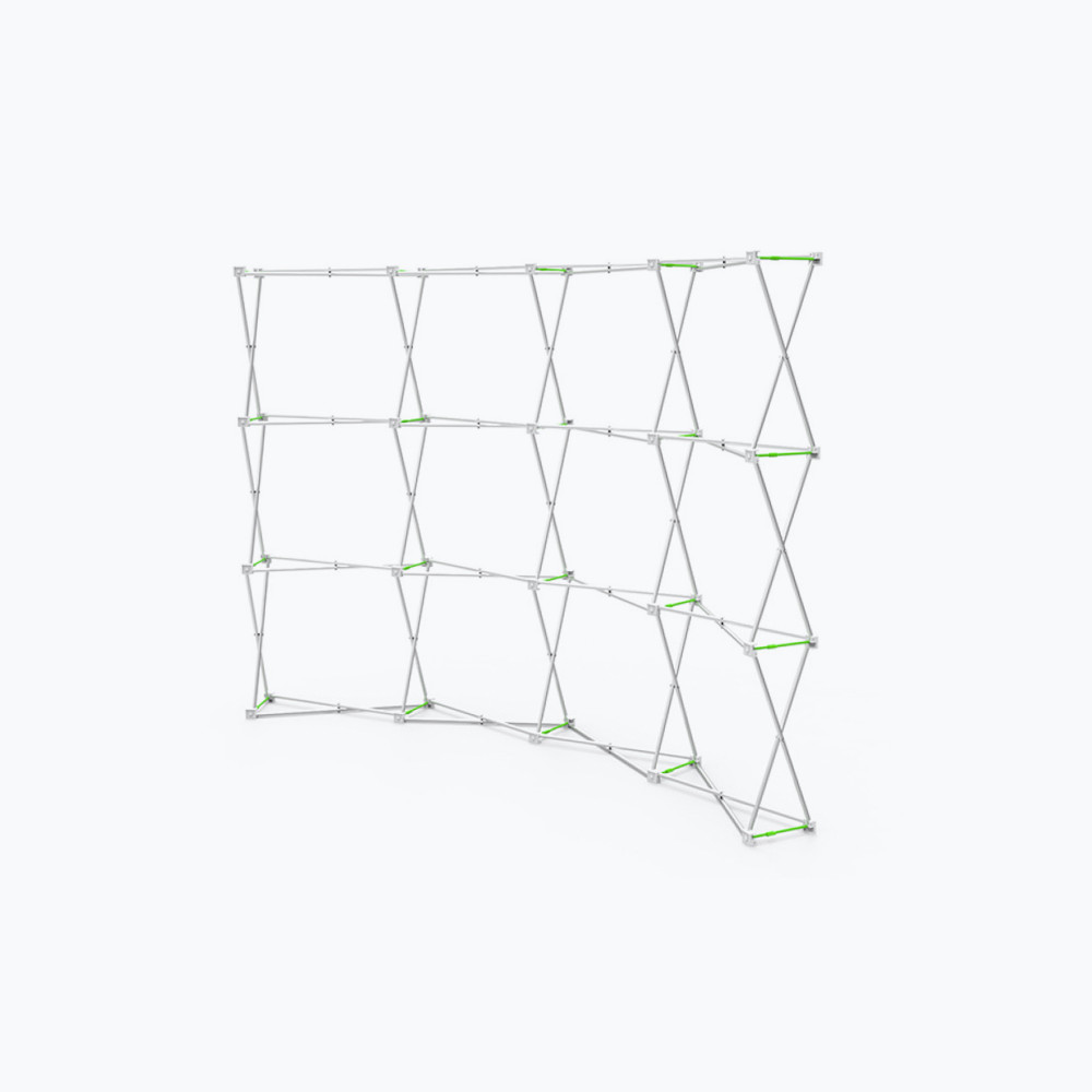 Curve Velcro Fabric Pop Up Display (Hardware Only) 1
