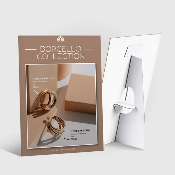 White PVC Counter Cards