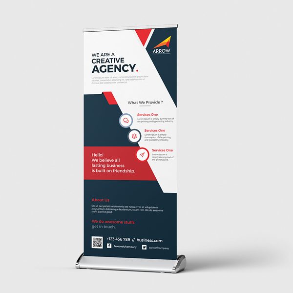Deluxe Single-Sided Retractable Banner Stands