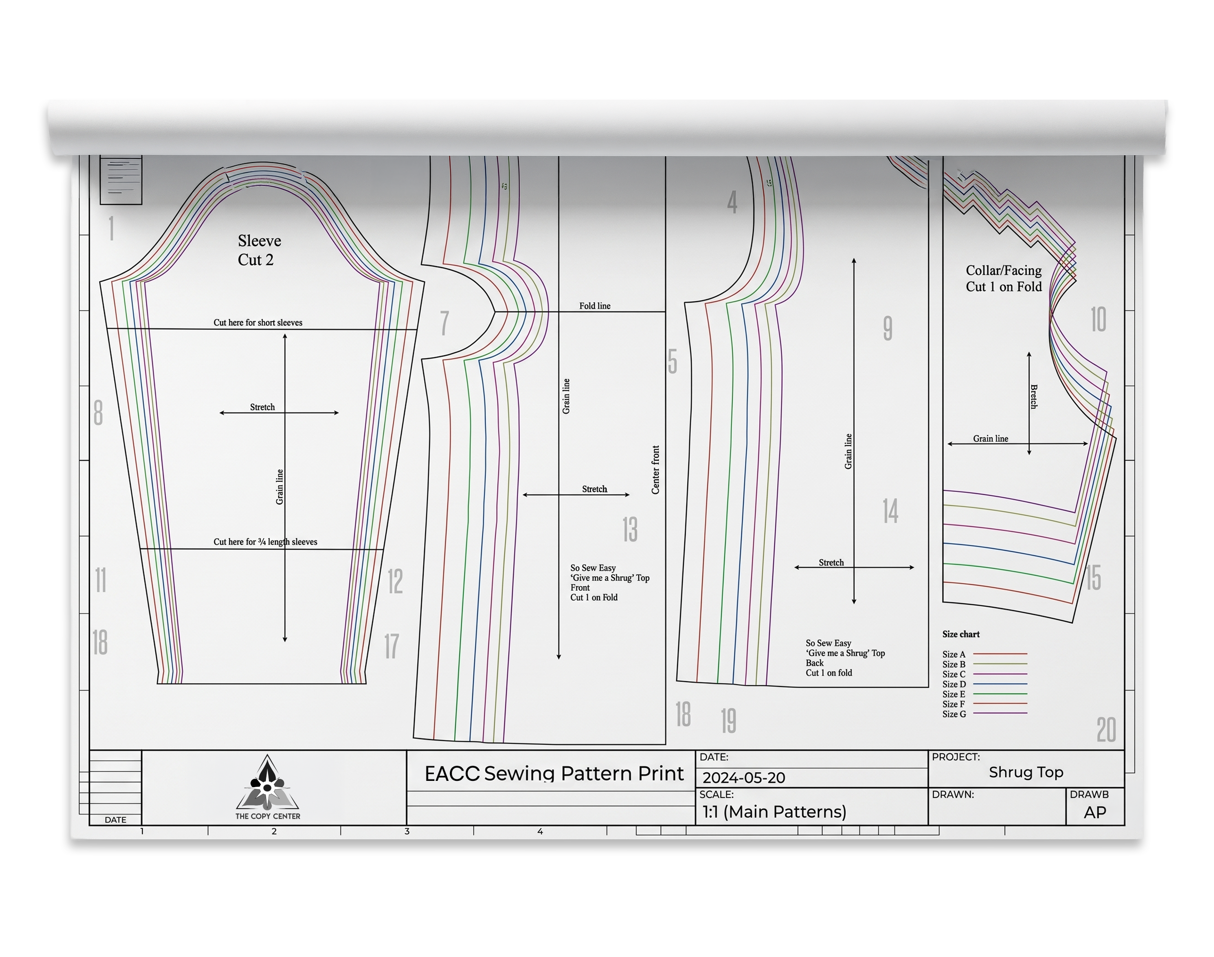 Architectural Print/Sewing Patterns