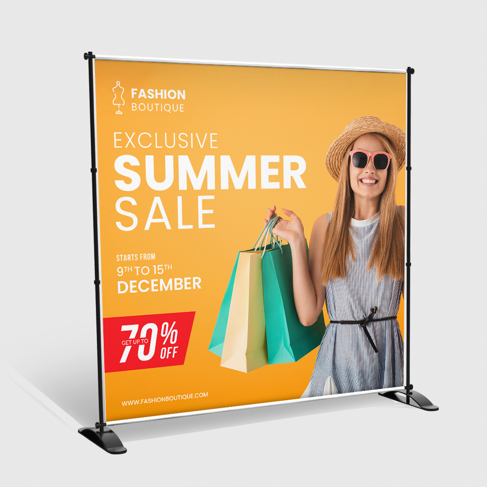 Telescopic Backdrop Banner Stands