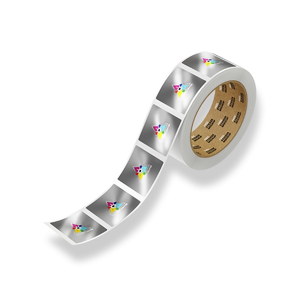 Bright Silver Roll Labels