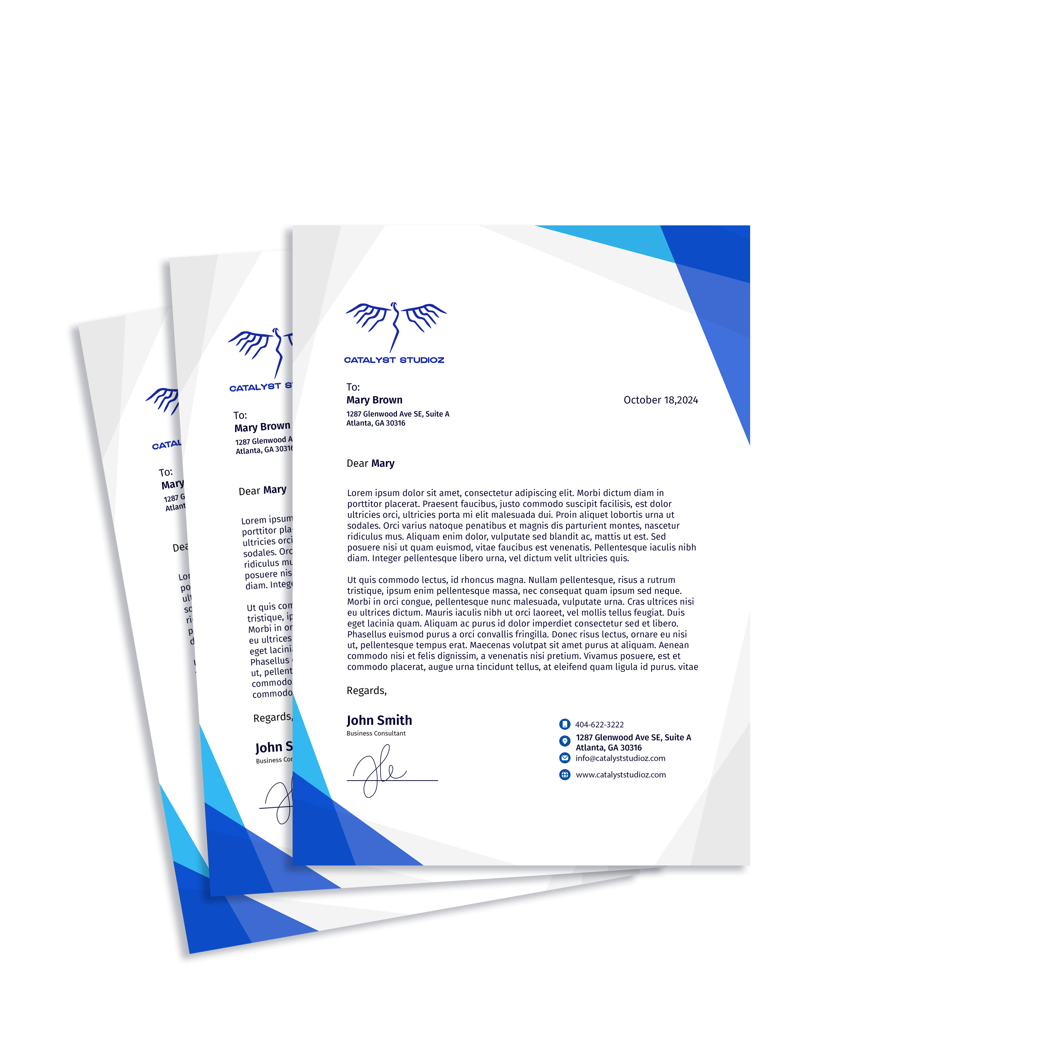 Copy Center Letterhead