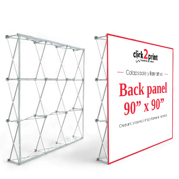 Backpanel 90" x 90" con impresión
