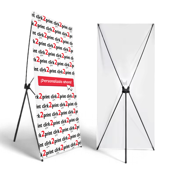 X-Banner con impresión