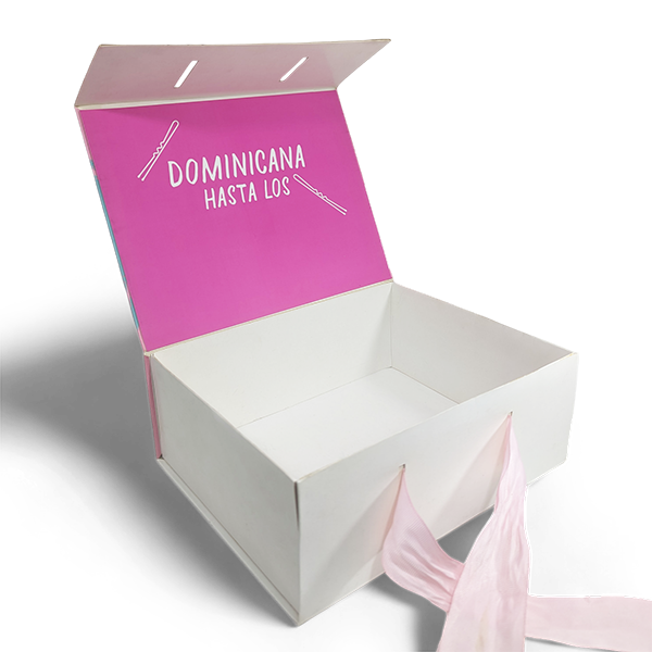 Caja plegadiza 9.5 x 7.5 x 3.5 abierta