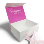 Caja plegadiza 9.5 x 7.5 x 3.5 abierta