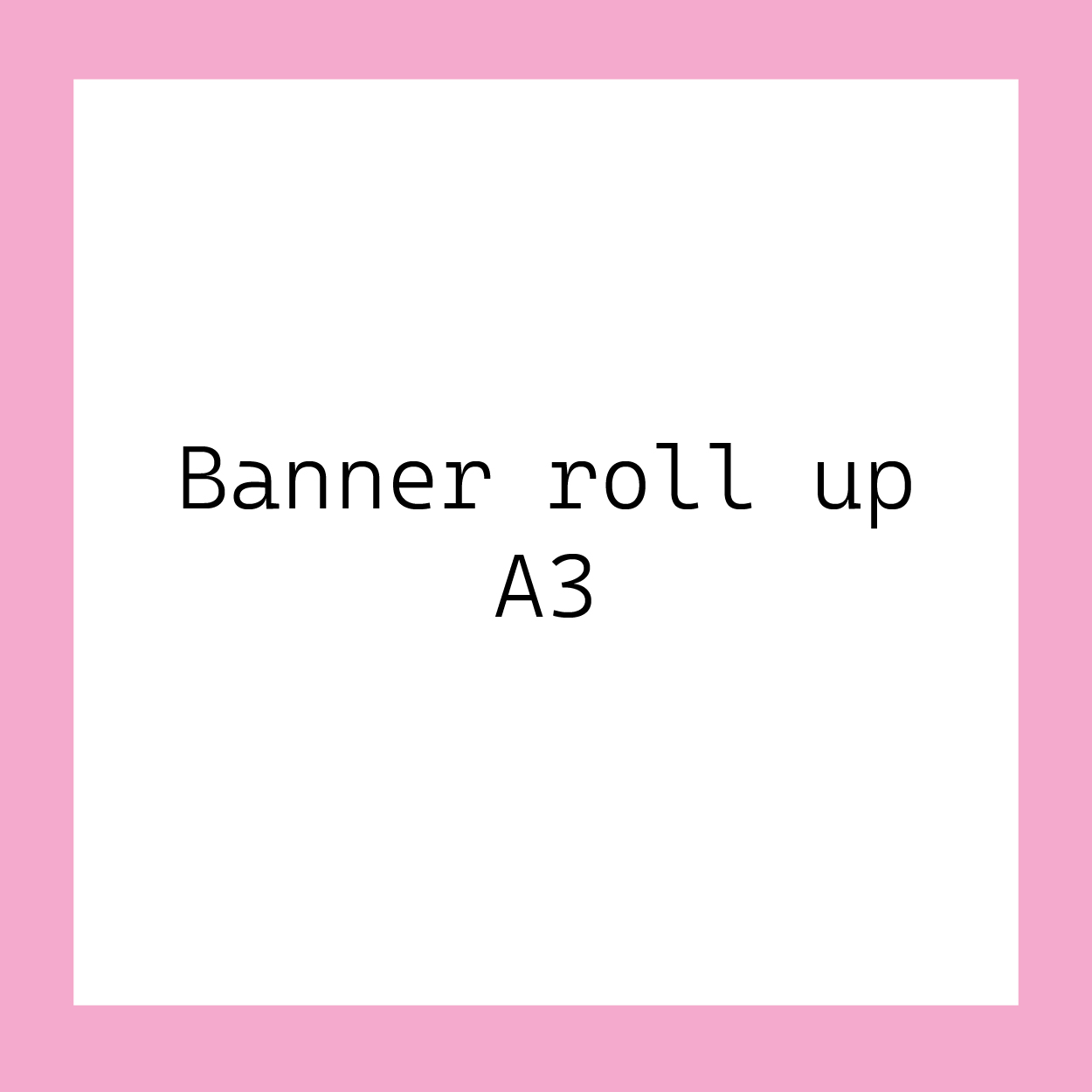 Banner roll up A3