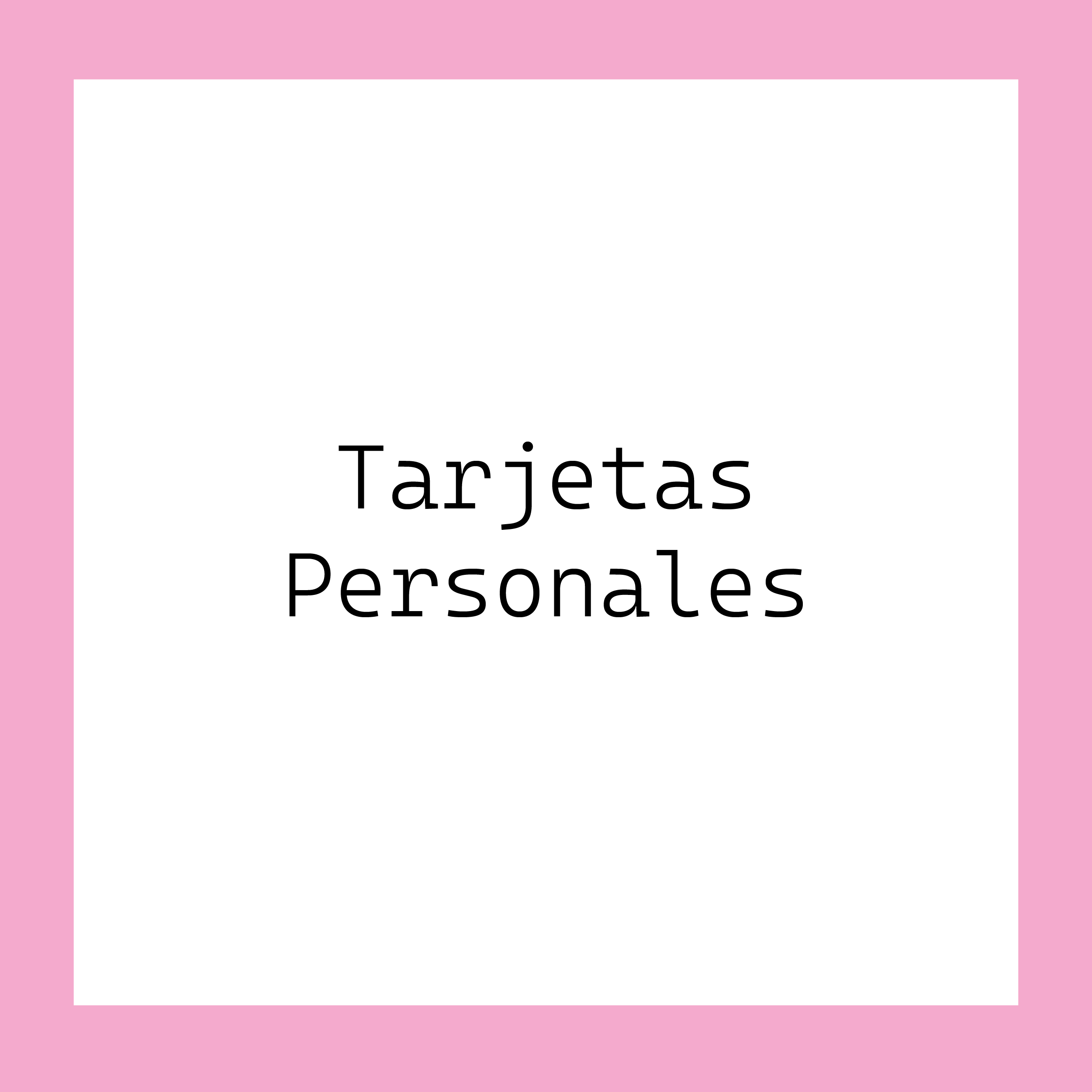Tarjetas personales estandar