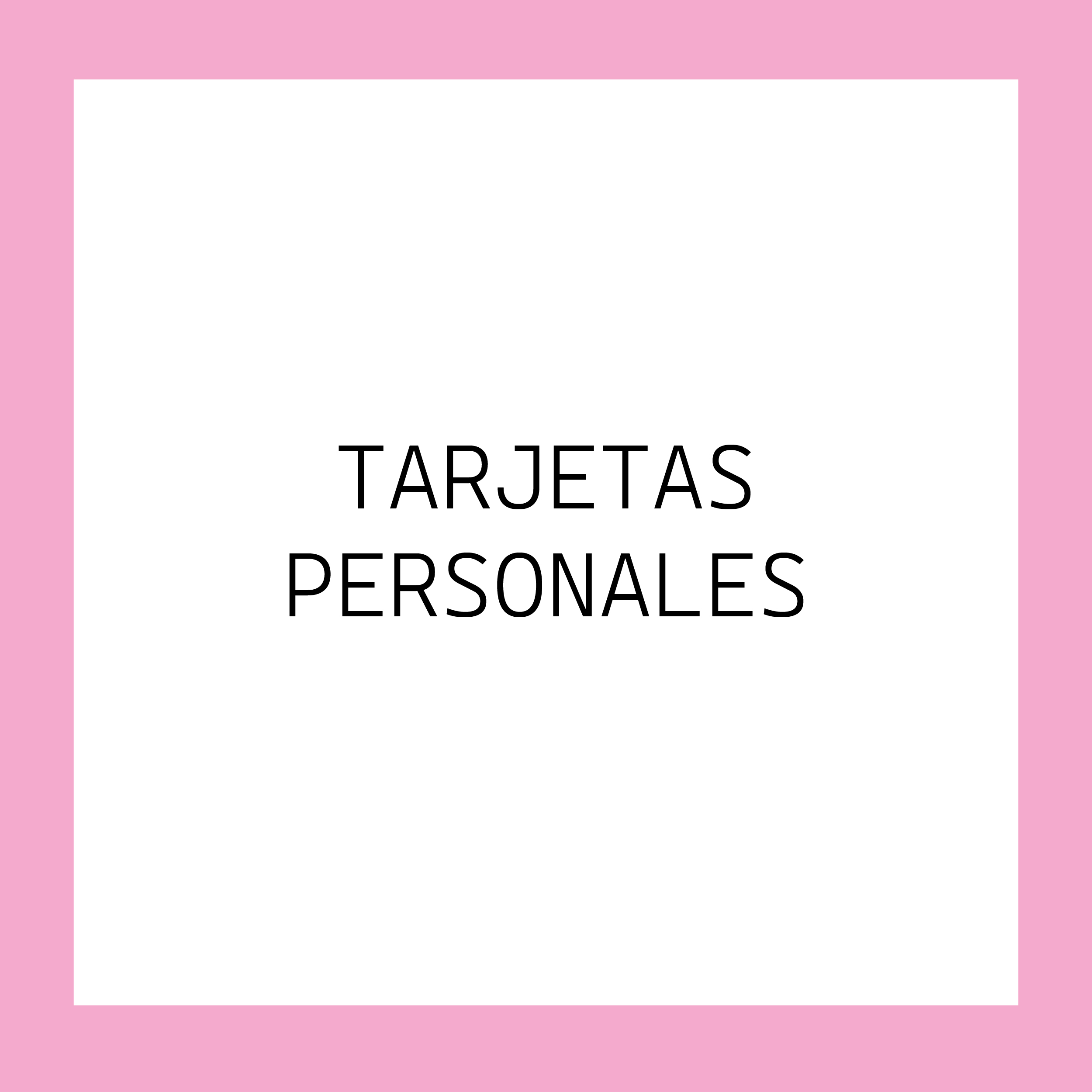 Tarjetas Personales
