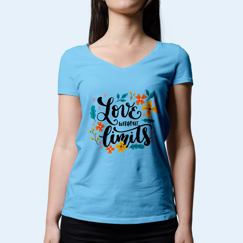 Women Vneck Tshirt 2