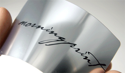 Opaque Silver Plastic