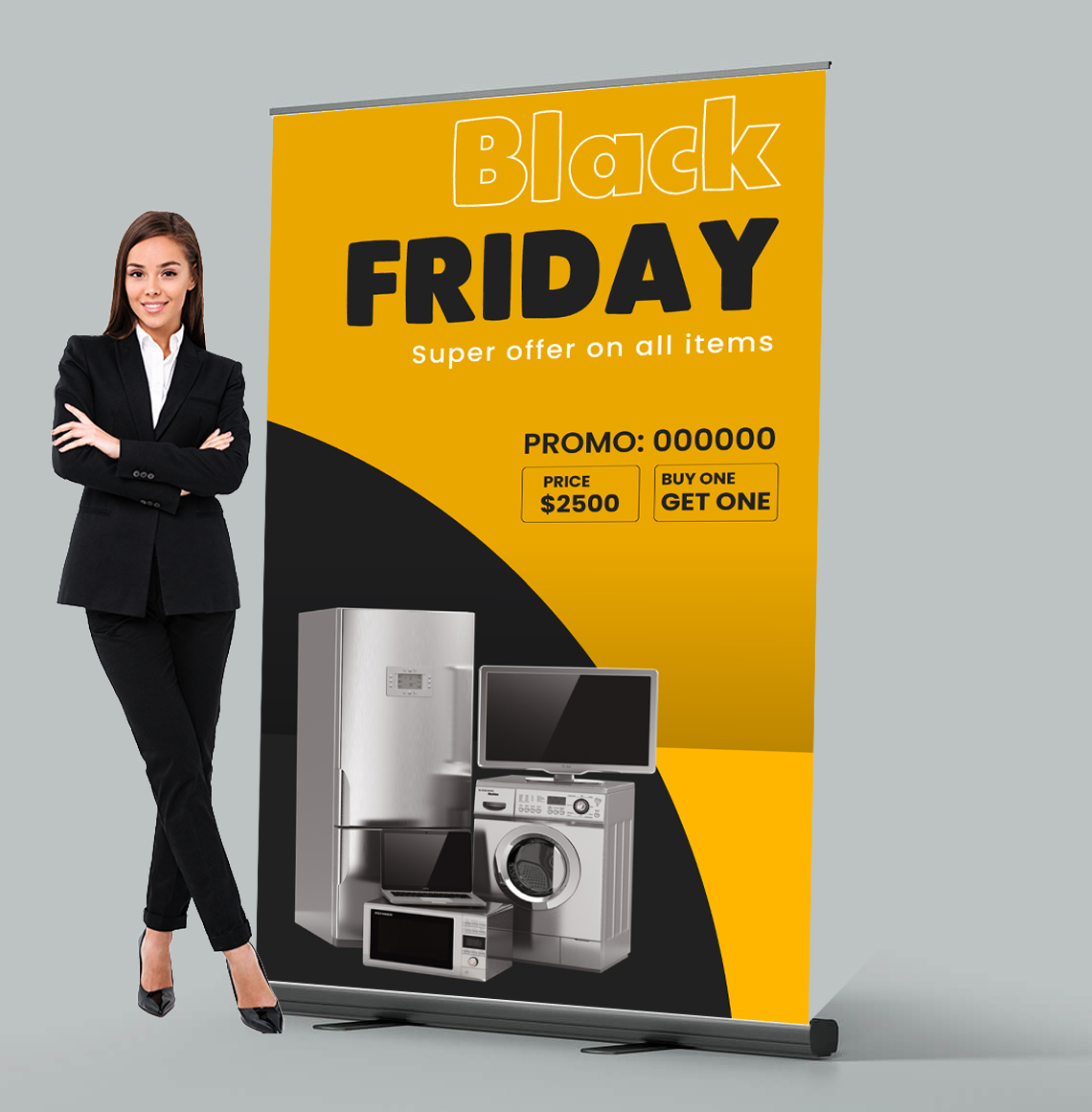 Roll-up Banner Wide (Pull-up)
