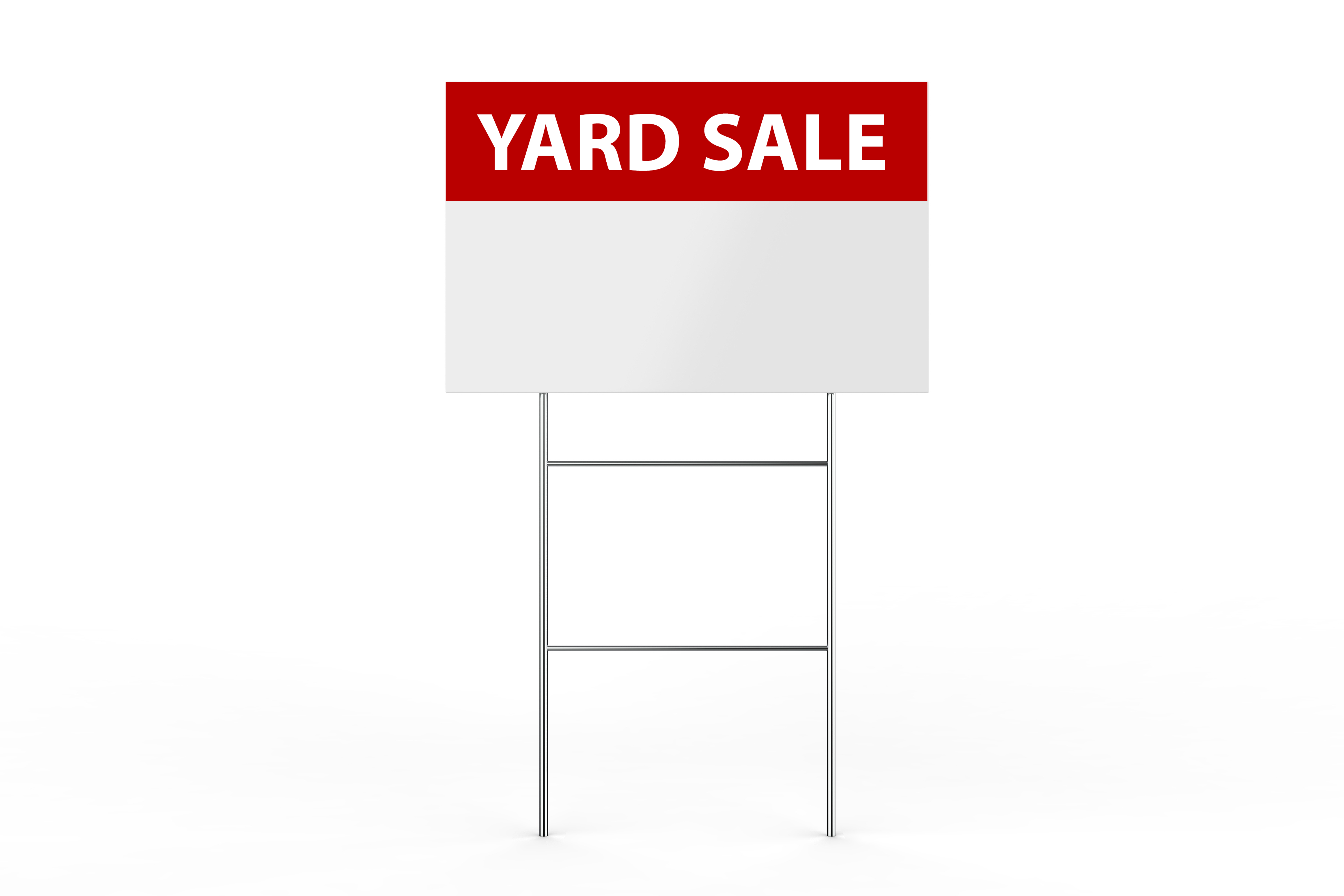 Standard White Yard Signs