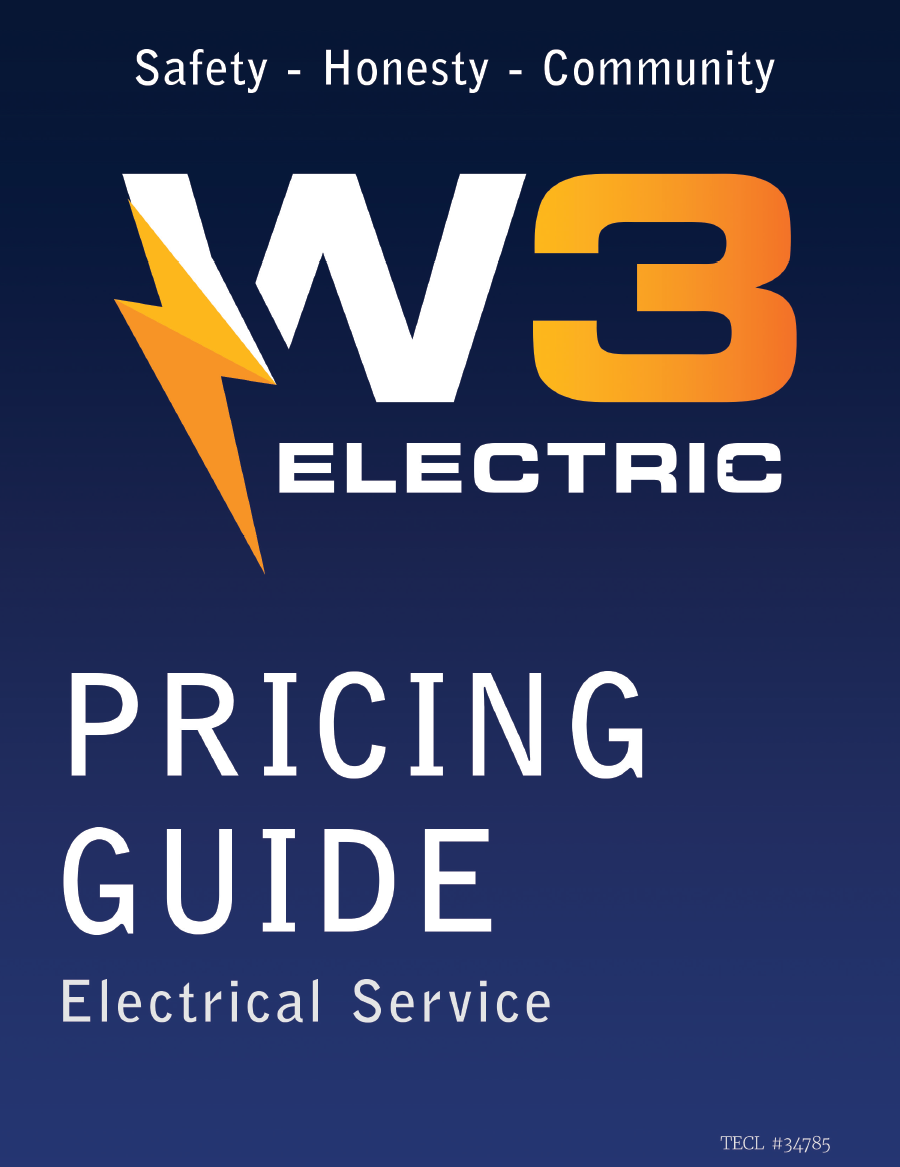 W3 Training/Pricing Guide