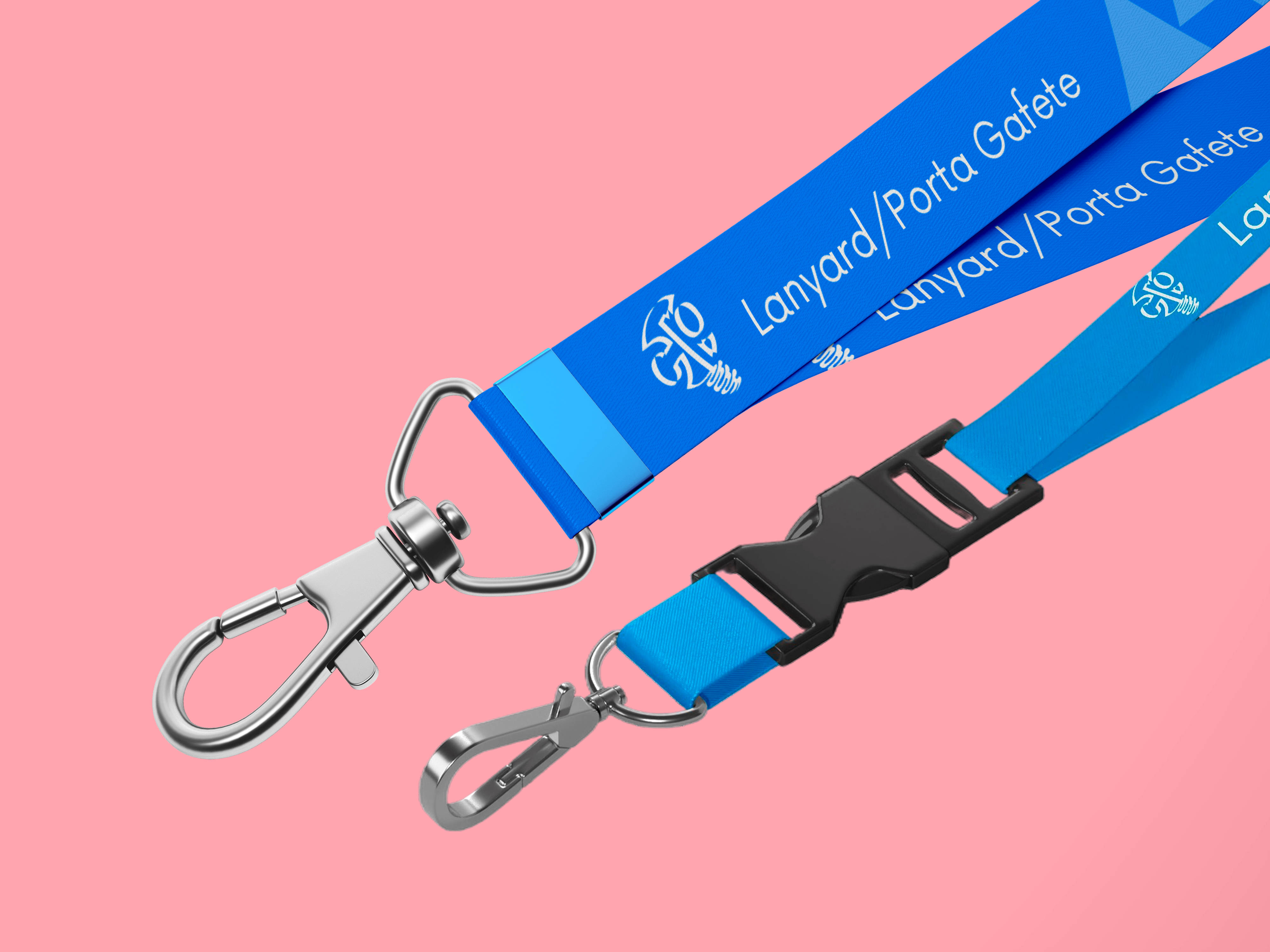 Lanyard con broche de seguridad para ponerlo en gafetes